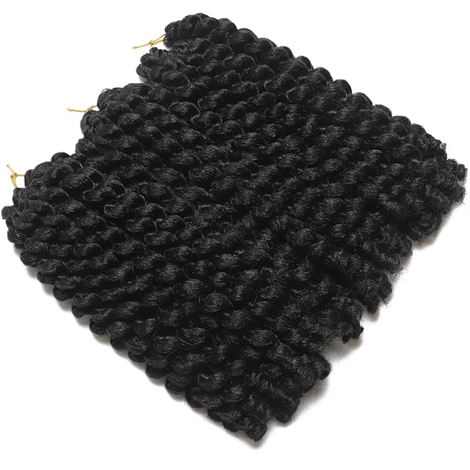 12Inch Jamaican Bounce Crochet Hair 3 Packs 2X Ringlet Wand Curl Crochet Hair Synthetic Curly Crochet Hair Extensions Medium Shoulder Length Long Crochet Braiding Hair 20 Roots