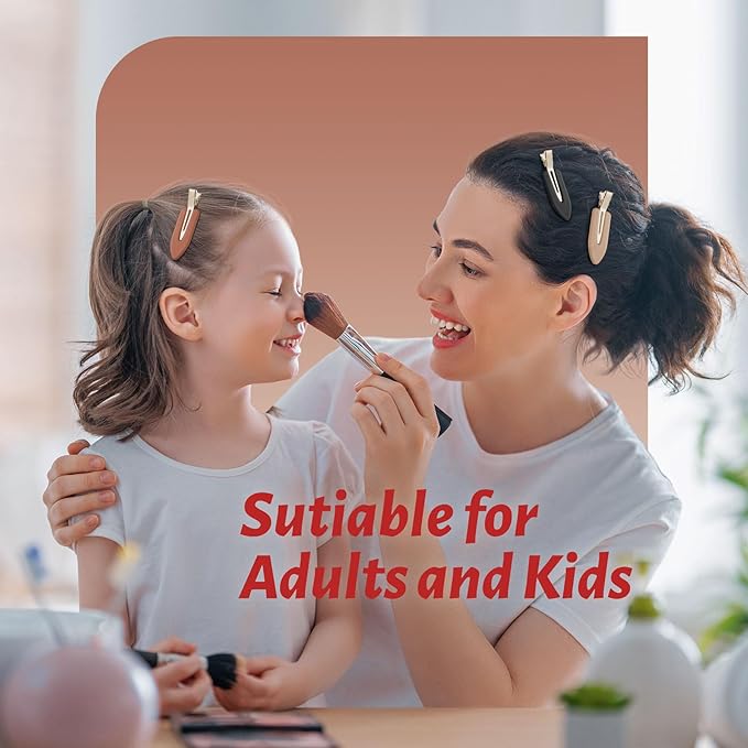 8 Pcs No bend Hair Clips No Crease Makeup Hair Clip Duckbill Clip No Dent Creaseless Alligator Hair Barrettes for Salon Hairstyle Women Girls Makeup Accessories (Black Coffee)