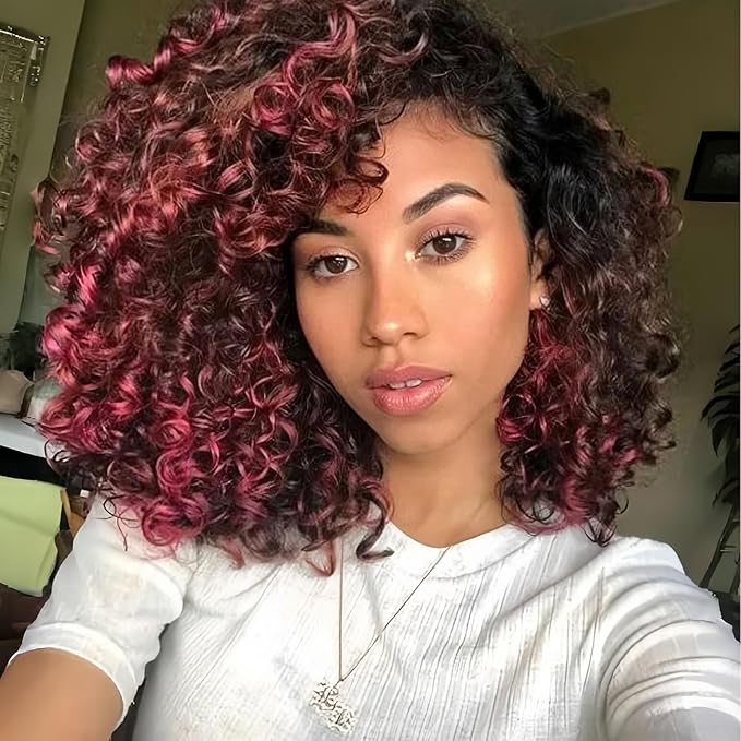 Vomella GoGo Curl Crochet Hair 8 Packs Water Wave 10 Inch Curly Crochet Hair for Women Short Beach Curl Synthetic Deep Twist Hair Extensions(1b/530/350#)