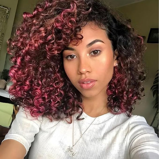 Vomella GoGo Curl Crochet Hair 8 Packs Water Wave 10 Inch Curly Crochet Hair for Women Short Beach Curl Synthetic Deep Twist Hair Extensions(1b/530/350#)