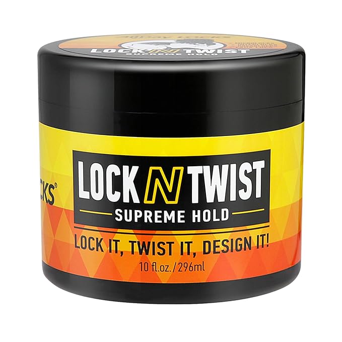 AllDay Locks Lock N Twist (10 oz) | Supreme Hold, No Frizz or Flaking | Hydrating, Nourishing Locking Gel | Grape & Avocado-Infused | Lock & Twist Braids, Locks, Twists, Cornrows | 10 oz
