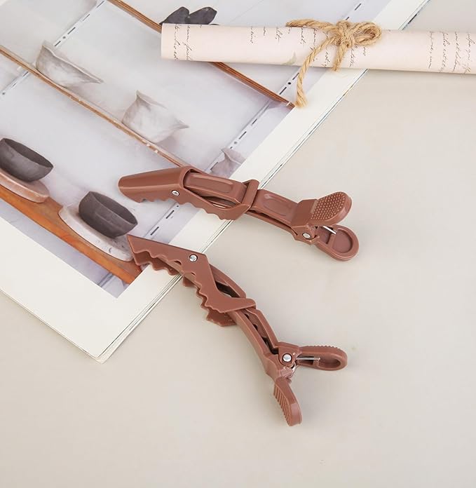 HH&LL Hair Clips for Women – Wide Teeth & Double-Hinged Design – Alligator Styling Sectioning Clips