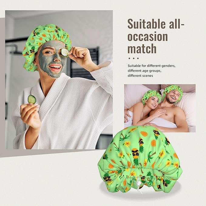 Satin Silk Bonnet for Sleeping Women Double Layer Sleep Hair Bonnets Caps for Curly Braid Hair