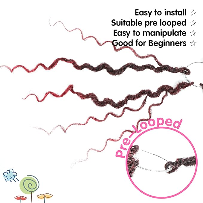 Fulcrum Goddess Locs Crochet Hair 10 Inch, 8 Packs New Faux Locs Crochet Hair for Black Women, Crochet locs with Curly Ends (10Inch (Pack of 8), TBUG#)