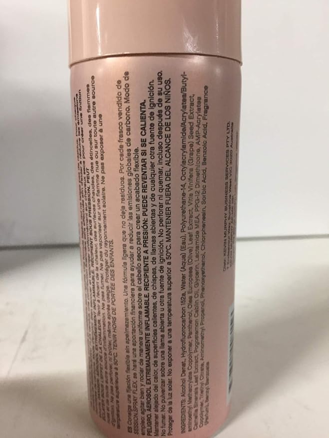 KEVIN.MURPHY SESSION.SPRAY FLEX - Flexible Finishing Hair Spray - For All Hair Types - Lightweight Hold - Humidity Resistant Hair Care - Travel Size - 100 mL / 3.4 fl oz
