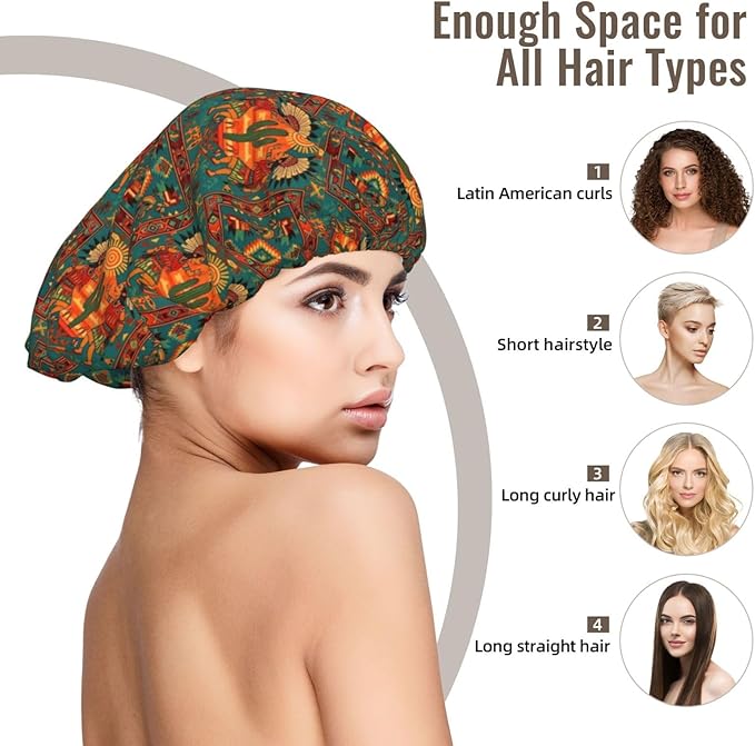 Satin Silk Bonnet for Sleeping Women Double Layer Sleep Hair Bonnets Caps for Curly Braid Hair