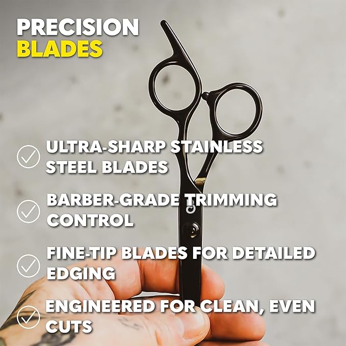 The Beard Club Beard Kit for Men - Grooming & Care Kit - Cedar & Sandalwood Oil, Cedar Balm, Shampoo, Brush, Comb, Trimming Scissors, Straight Edge Razor - Gift Set