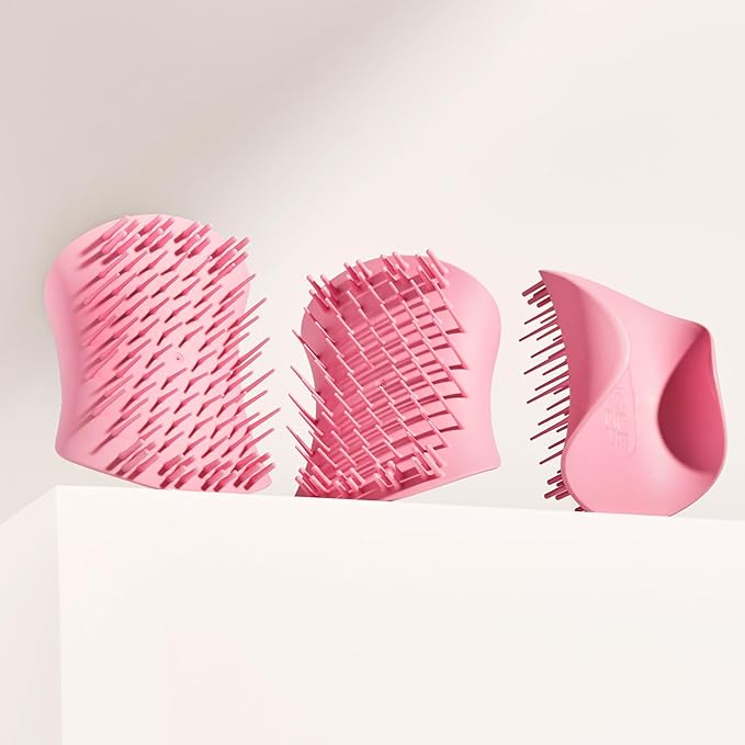 Tangle Teezer Scalp & Shampoo Hairbrush, to Exfoliate, Massage, and Cleanse, for All Hair Types, Pretty Pink
