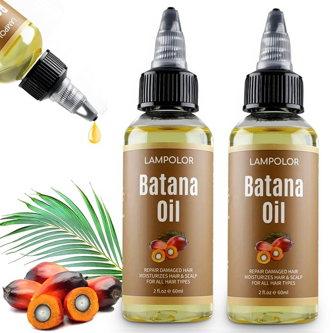 RAW Batana Oil for Hair Growth, Dr Sebi Organic Unrefined Batana Oil from Honduran, 100% Pure & Natural Hair Growth for Thicker & Stronger Hair - 4 FL OZ