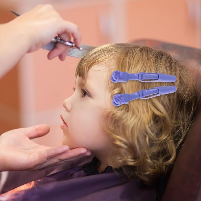 Ondder 24 Pack Alligator Hair Clips, 4.5 inch Clips for Hair Sectioning, Hair Styling Accessories for Women Men Girls Teens, Dark Purple