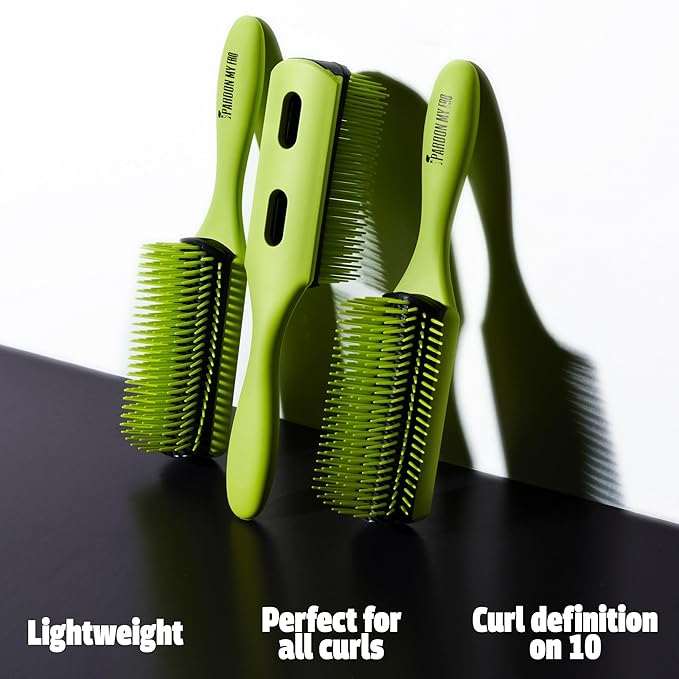 Pardon My Fro Detangler Brush - Effortless Detangling for Wet and Dry Hair - Lightweight Design for All Curly Hair Types