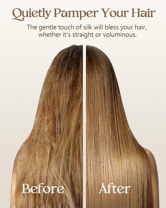 Silk Pillowcase 2 Pack - Cute Pillow Cases 20" x 26" Standard Size Set of 2 for Hair and Skin Smooth Soft Breathable with Hidden Zipper Cooling Pillow Covers for Sleeping, Love Cat