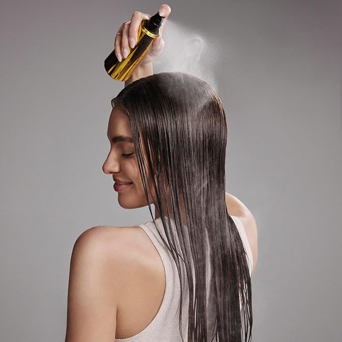 neqi - DIAMOND GLASS Heat Protection Spray – Shine Spray for All Hair Types, Moisture Protection, Silky Smooth Hair, Glass-Hair Effect, Made in Italy (Diamond Glass All Hair)