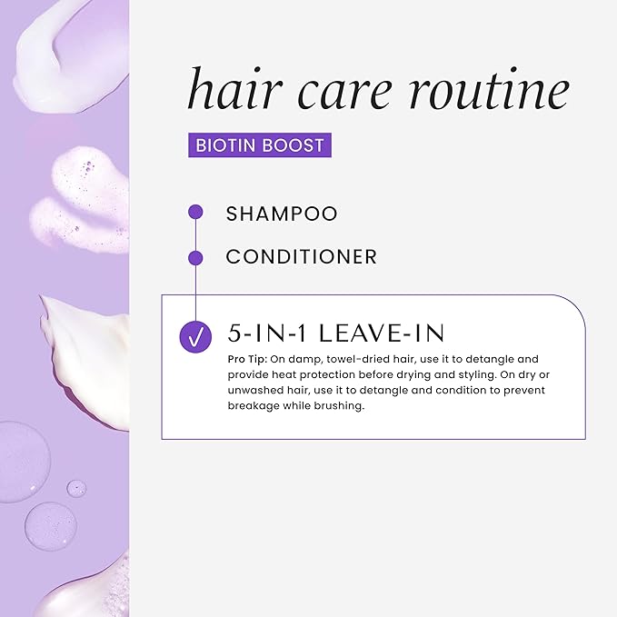 HASK Biotin Thicken 5-in-1 Leave-In Conditioner Duo (6oz-Qty 2) & Argan Oil Deep Conditioner Packette, Color Safe, Sulfate-Free, Paraben-Free, Gluten-Free, for All Hair Types