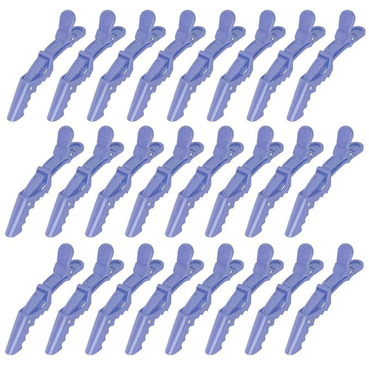 Ondder 24 Pack Alligator Hair Clips, 4.5 inch Clips for Hair Sectioning, Hair Styling Accessories for Women Men Girls Teens, Dark Purple