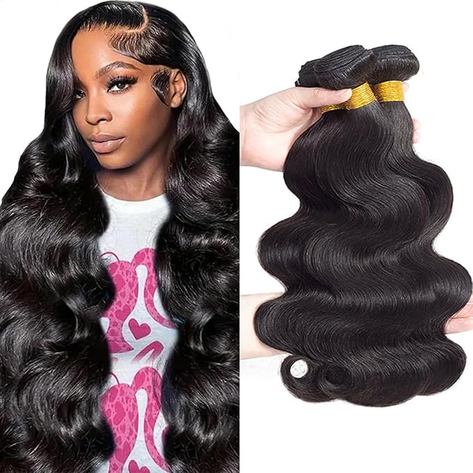 12A Brazilian Virgin Hair Body Wave 3 Bundles 18" 18" 18" 300g Brazilian Remy Virgin Body Wave Human Hair Bundles 100% Unprocessed Virgin Remy Human Hair Weft Bundles Natural Color
