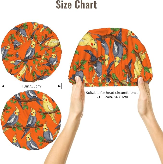 Silk Hair Bonnet for Sleeping, Double Layer Hair Bonnet for Curly Natural Frizz