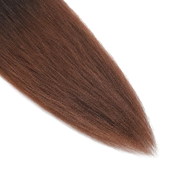 36 Inches Yaki Texture Braiding Hair Pre Stretched, Braid Hair Extensions, Hot Water Setting Pre Stretched Braiding Hair