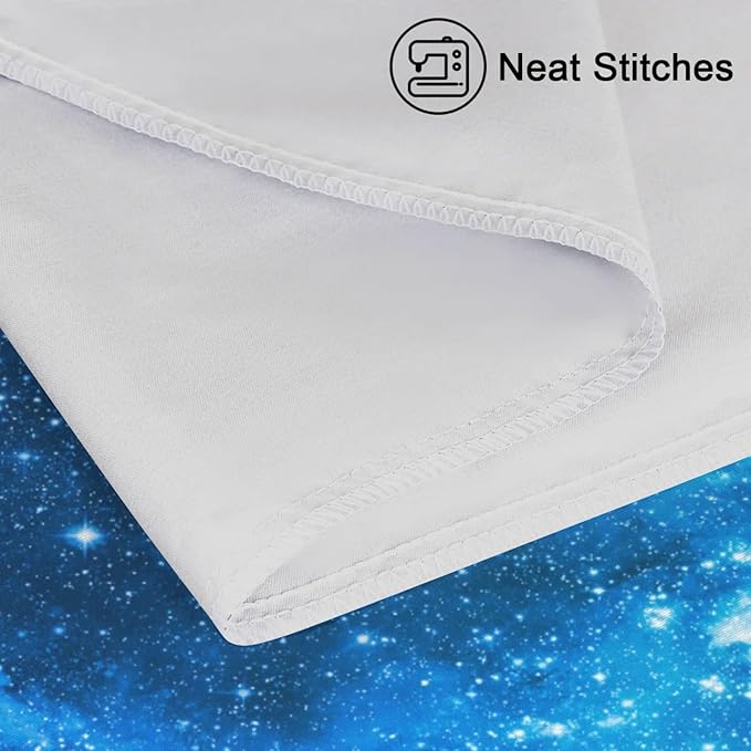 Galaxy Nebula Silky Satin Pillowcase for Hair & Skin, Bed Pillow Cases with Hidden Zipper Soft Breathable Pillow Covers for Sleeping Queen Size, 20x30in