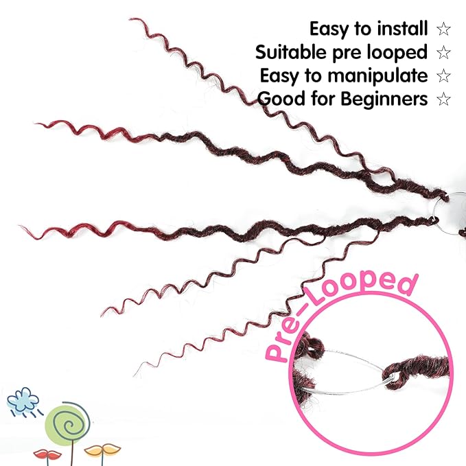 Fulcrum Goddess Locs Crochet Hair 16 Inch, 8 Packs New Faux Locs Crochet Hair for Black Women, Crochet locs with Curly Ends (16Inch (Pack of 8), TBUG#)