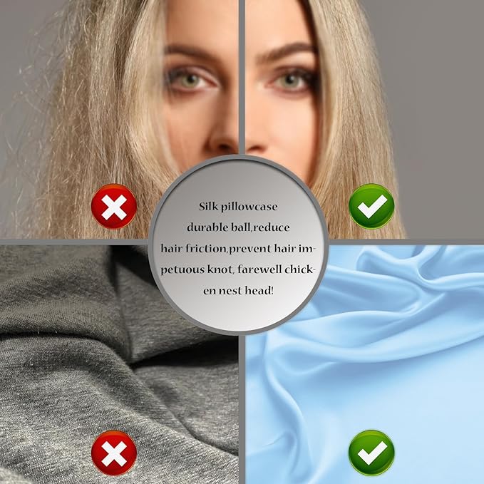 SUATIEN Mulberry Silk Pillow Cases King Size Silk Pillowcase for Hair and Skin with Zipper Soft Breathable Smooth Cooling Silk Pillow Case for Sleeping,Gifts for Women (Sky Blue,20"X 36",1Pcs)