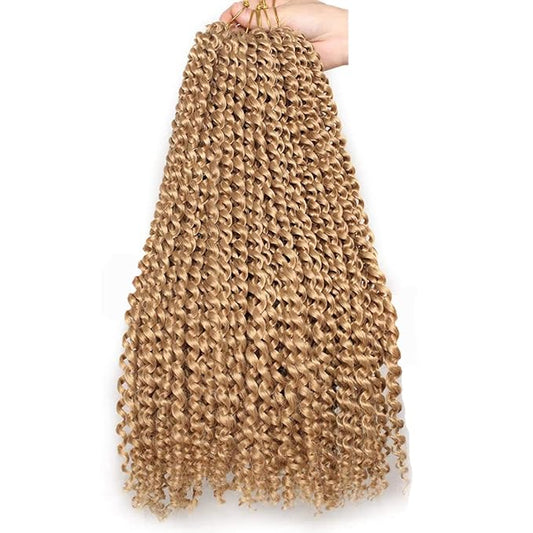 Passion Twist Hair 24Inch, 6 Packs, 27#, Water Wave Crochet Hair for Black Women