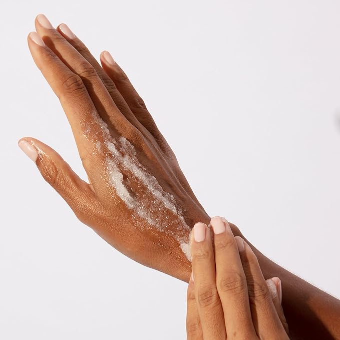 OUAI Scalp & Body Scrub Travel Size, Melrose Place - Exfoliating Body Scrub with Sugar & Coconut Oil Blend for Smooth, Moisturized Skin - Gentle for Removing Product Build Up (3.4 Oz)