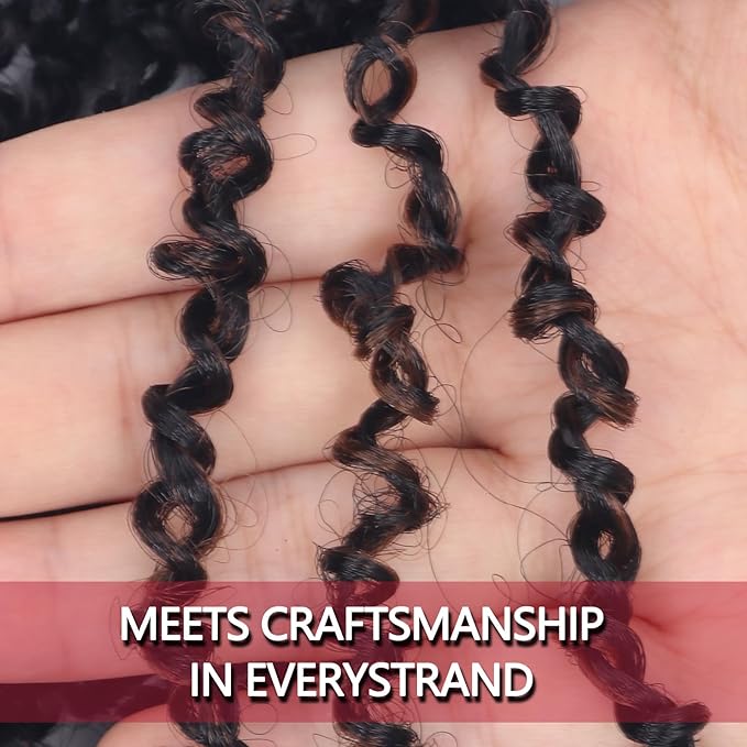 Yanky Twist Crochet Hair, PILLUGER Yaki Twists Hair Micro Spring Twist Braids,9 Packs Pre-looped passion Twist Brown Senegalese With Curls Crochet Synthetic Hair Extensions(1B/H/30)