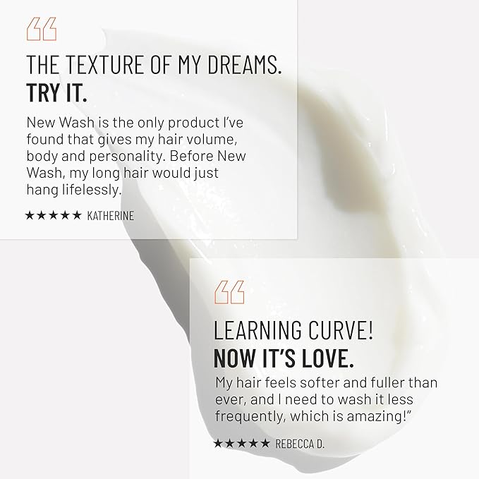 Hairstory New Wash Original Refill, Cleansing Cream for All Hair Types, Detergent Free Shampoo & Conditioner Alternative, Promotes Scalp Health, 20oz