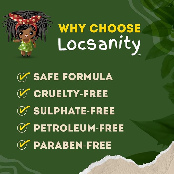 Locsanity Daily Moisturizing Spray for Dull, Dry Locs – Jumbo Size Passion Fruit Hair and Scalp Moisturizer for Dreadlocks, Sisterlocks, Microlocks, Braids to Control Oil and Frizz (32 fl oz)