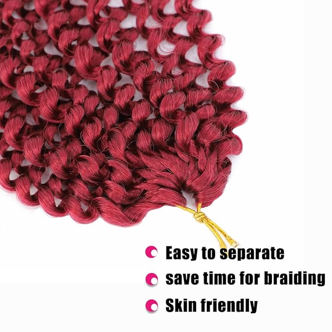 Passion Twist Hair 18Inch 6 Packs Passion twists Crochet Hair Water Wave Crochet Hair for Black Women (18 Inch (Pack of 6), Bug) …