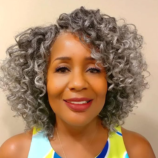 7 Packs GoGo Curl Crochet Hair 12 Inch Short Curly Crochet Hair for Women Beach Curl Water Wave Deep Twist Crochet Braids Synthetic Braiding Hair Extensions (12 Inch, TGray)