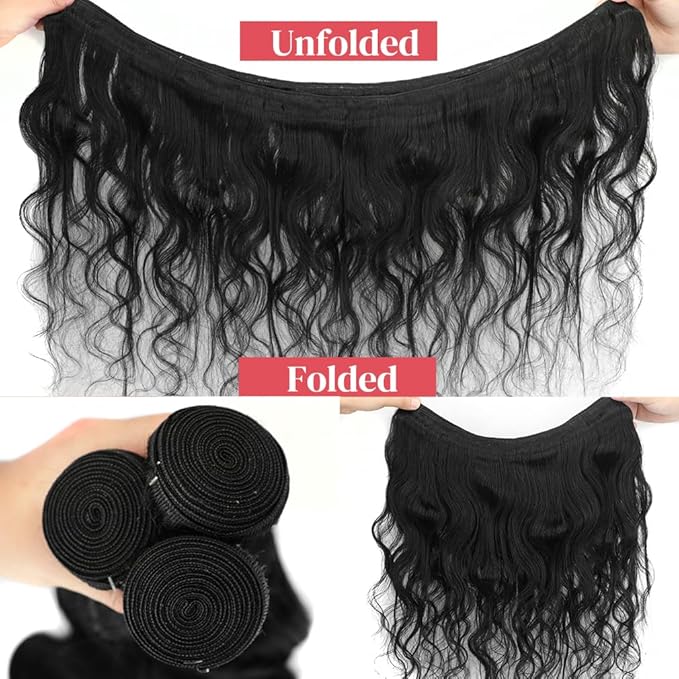 14 16 18 Inch 3 Bundles Bodywave Human Hair Bundles 14A 100% Unprocessed Brazilian Virgin raw Human Hair Bundles Natural Black