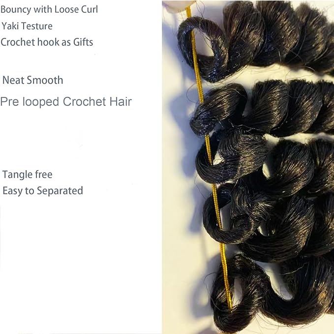 3 Packs 2X Ringlet Wand Curl Jamaican Bounce Crochet Hair 12 inch Synthetic Curly Crochet Hair Extensions Medium Shoulder Length Long Crochet Braiding Hair 20 Roots (12Inch (Pack of 3), 4#)