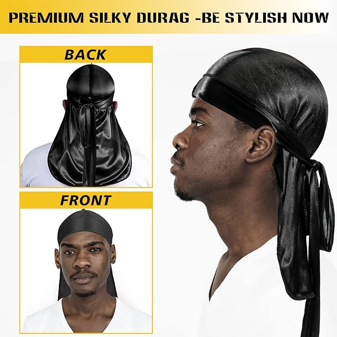 Natural Wave Pomade for Men Strong Hold, Easy Wash 360 Wave Training Hair Cream, Waves Grease for Men Promotes Layered Waves, Moisture, Control & Shine (Wave Pomade+Wave Brushes*2+ Silky Durag)