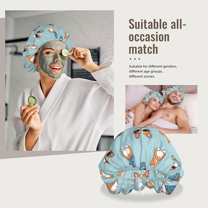 Silk Bonnet for Sleeping, Satin Hair Bonnets, Soft Elastic Band Silk Sleep Cap, Hair Wrap for Women