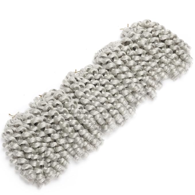 Short Jamaican Bounce Crochet Hair 5 Packs 2X Ringlet Wand Curl Crochet Hair 8 Inch Curly Crochet Hair Extensions Medium Shoulder Length Long Crochet Braiding Hair 100 Roots