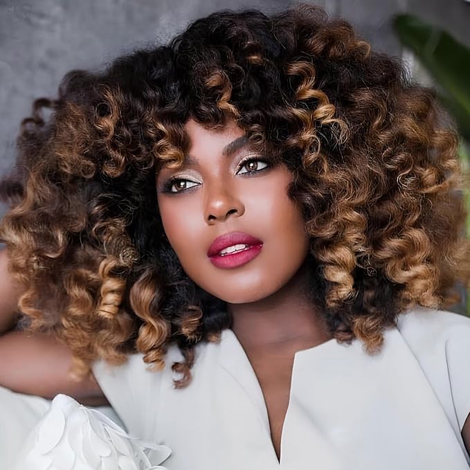 12Inch 2X Ringlet Wand Curl Crochet Hair 60 Strands Pre Looped Jamaican Bounce Crochet Hair Extensions Crochet Braiding Hair (12Inch (Pack of 3), T1/30/27)