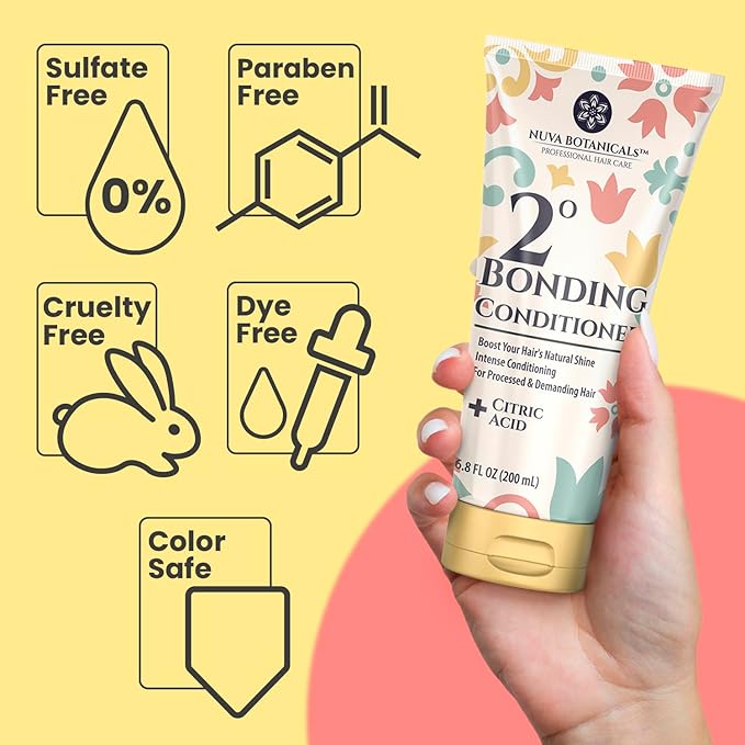 Dry Shampoo Powder with Biotin (0.42 oz) and Bonding Shampoo & Conditioner Set (6.8 Fl oz each) - Strengthening Formula to Restore Damaged Hair, Hydrate Ends and Refresh Roots Between Washes