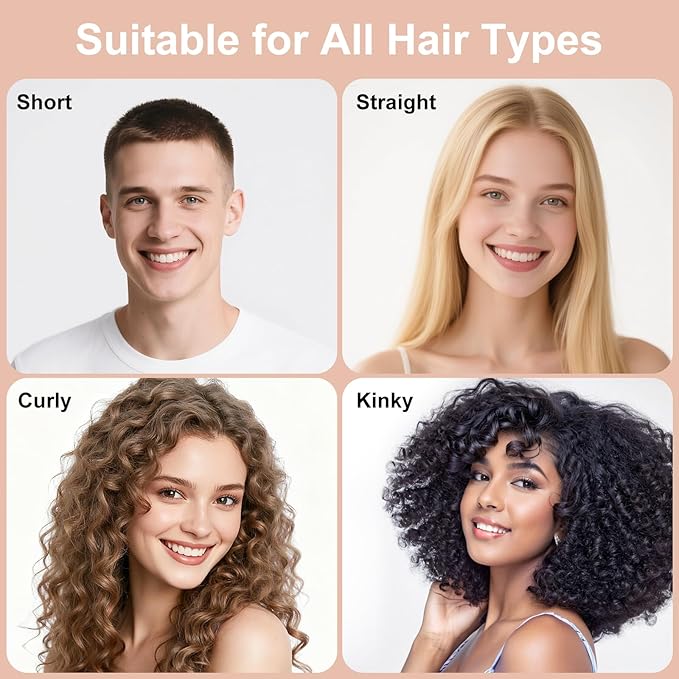 Curly Hair Brush, Curl Defining Brush with Soft Boar Bristles Detangling Tangled Glides, Wide-Teeth Design Effortlessly Shaping & Defining Curls, Curling Definer for Wet & Dry Hair (Beige)