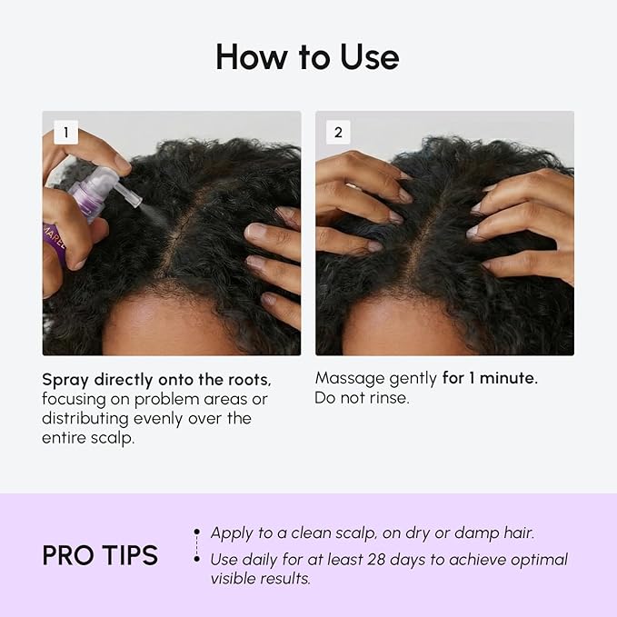 MAREE Hair Growth Spray – Caffeine, Batana, Castor & Rosemary Oil for Hair Growth – Products for Women & Men – Hair Oils for Hair Growth – Hair Thickening Spray for Roots – Hair Regrowth & Scalp Care