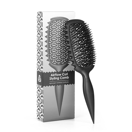 Candy Brush Curl Defining Vented Hair Brush for Effortlessly Detangling Shaping and Styling, Airflow Brush with EdgeLift for All Wet or Dry Hair Types for Women and Girl, Reduce Pulling and Frizzing