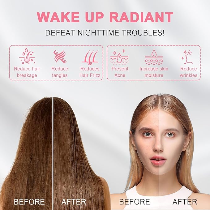 100% Silk Pillowcase 2 Pack for Hair and Skin, Both Sides 23 Momme Grade 6A+ Mulberry Silk Pillowcases with Hidden Zipper, Soft&Smooth Cooling Pillow Cases (Gray, Queen 20×30)