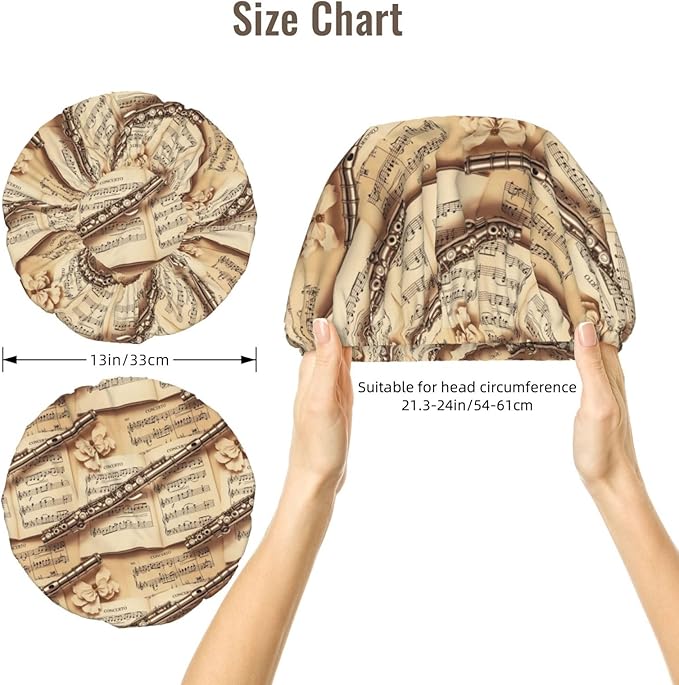 Silk Hair Bonnet for Sleeping, Double Layer Hair Bonnet for Curly Natural Frizz