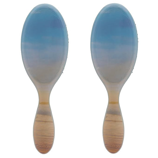 Wet Brush Original Detangler Hair Brush, Blue (Desert Afterglow), Ultra-Soft IntelliFlex Bristles, Detangling Bristles Glide Through Tangles (Wet Dry & Damaged Hair), Women & Men (2 Pack)