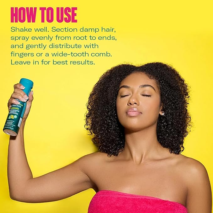 Mielle Organics Kalahari Melon & Aloe Vera Multi-Tasking Leave In Conditioner Spray - 3-in-1 Hair Detangler Spray, Curl Refresher & Moisturizer for Dry, Curly & Textured Hair, 6.7 Ounce