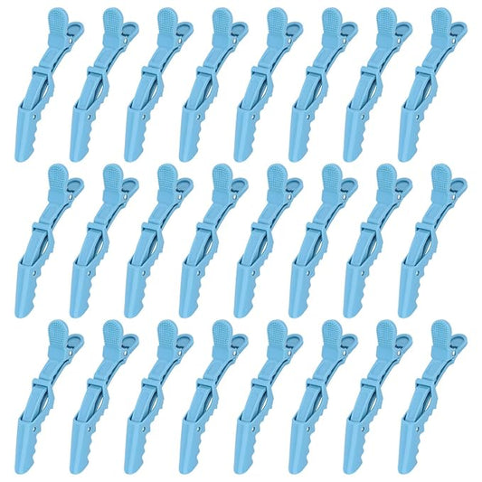 24 Pack Blue Alligator Hair Clips, 4.5 inch Clips for Hair Sectioning, Hair Styling Accessories for Women Men Girls Teens