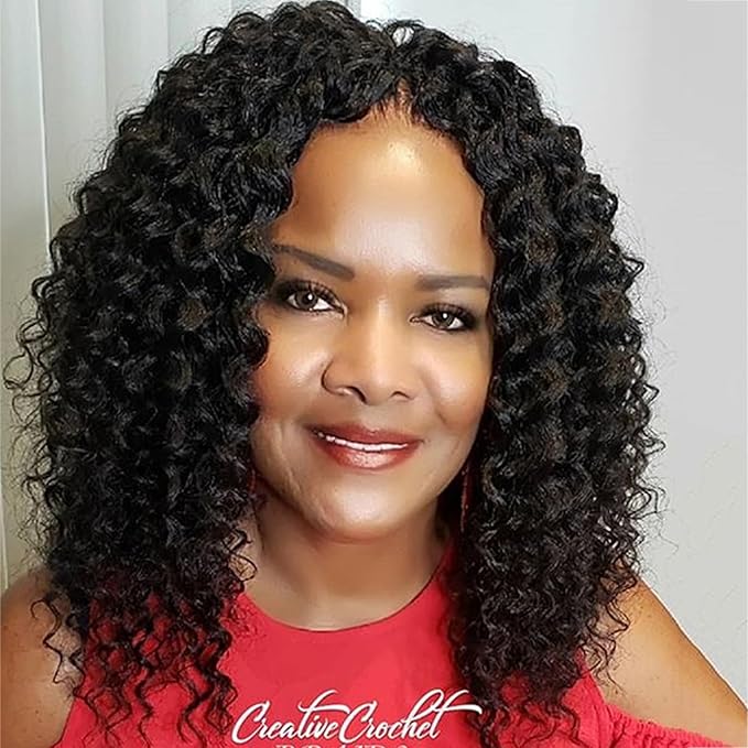 12Inch Jamaican Bounce Crochet Hair 3 Packs 2X Ringlet Wand Curl Crochet Hair Synthetic Curly Crochet Hair Extensions Medium Shoulder Length Long Crochet Braiding Hair 20 Roots