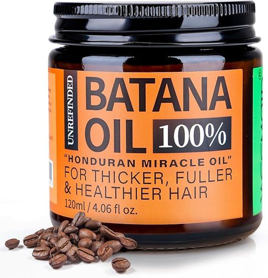 Unrefined Batana Oil for Hair Growth, Dr. Sebi Raw Batana Oil from Honduras, Hair Mask Hair Growth oil with Organic and Natural Ingredients, Espresso Coffee, 4.06 fl oz