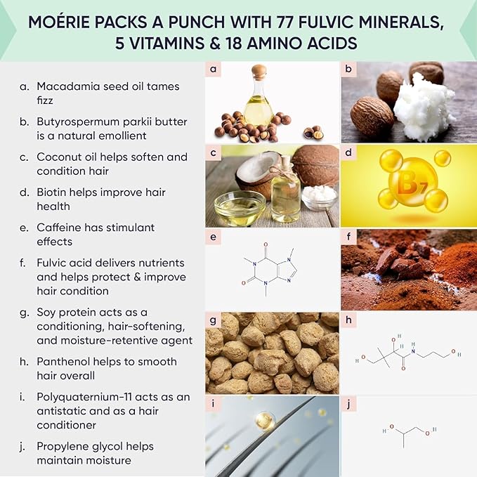 Moerie Hair Growth & Repair Mask - Restorative, Vegan-Friendly Treatment for Longer, Thicker, Fuller Hair - 100ml, 2 pack